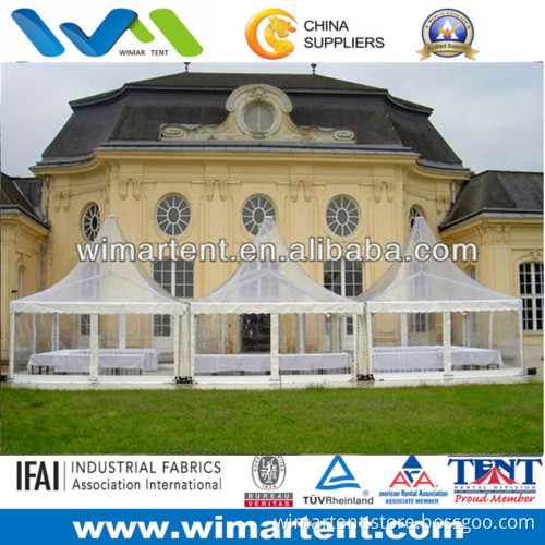 8mx8m Transparent Pagoda Tent Combined Together for Banquets